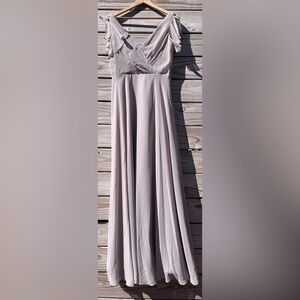 David’s Bridal Flutter Sleeve Dress